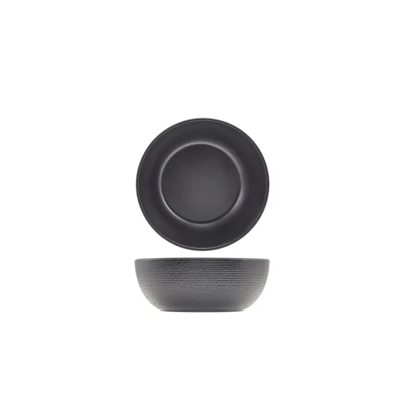 Melamine Black Jute Buffet Bowl 20
