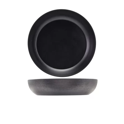 Melamine Black Jute Buffet Bowl 35