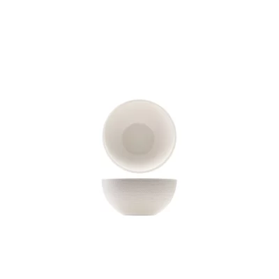 Melamine White Jute Buffet Bowl 15-5cm
