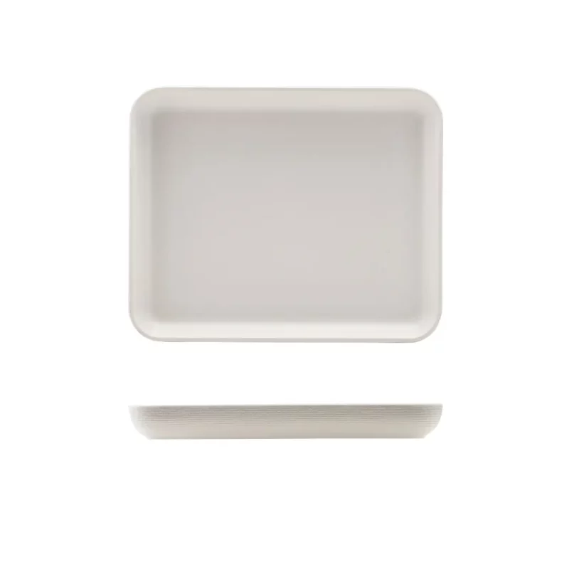 Melamine White Jute Platter GN 1/2