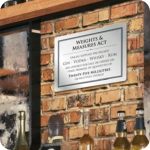 Essential Modern Bar Licensing Signs  Essential Modern Bar Licensing Signs