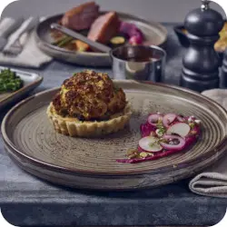 Smoke Grey Terra Presentation Plates