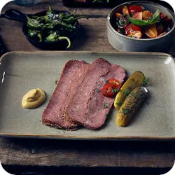 Smoke Grey Terra Rectangular Plates