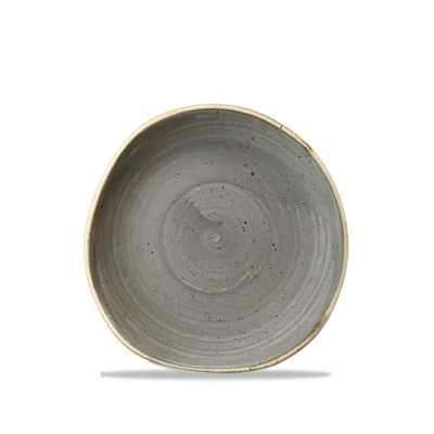 18-6cm Peppercorn Grey Organic Plate