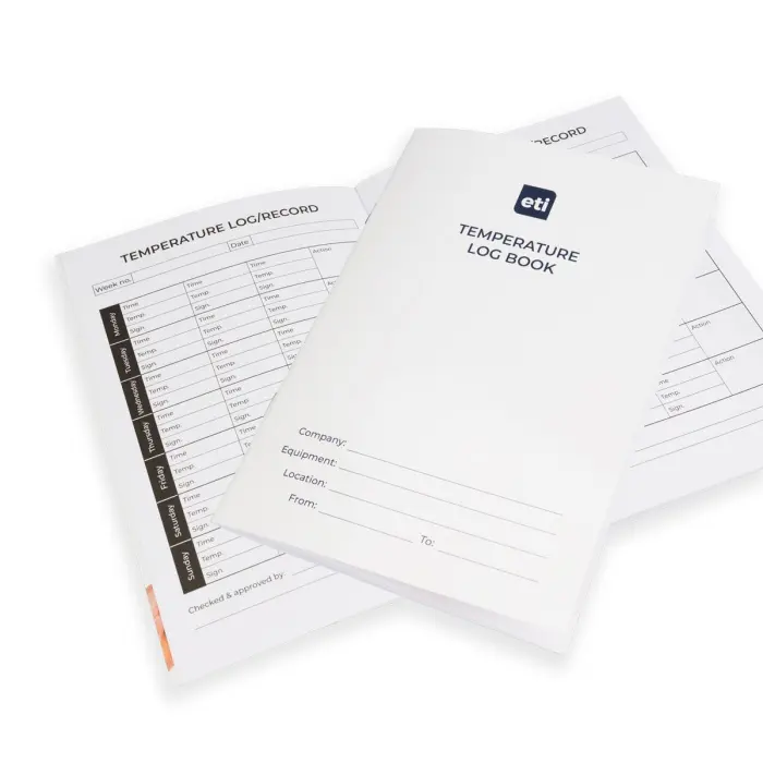 A5 Temperature Log Book