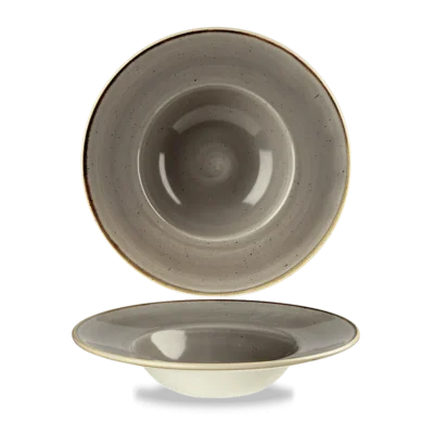 Peppercorn Grey 24cm Wide Rim Bowl