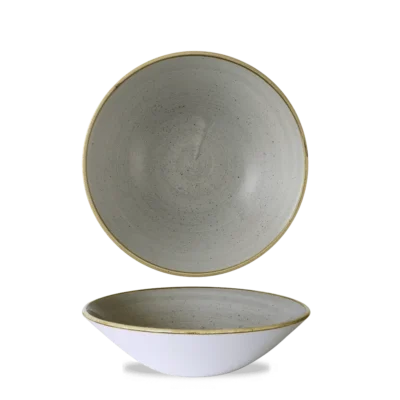 Peppercorn Grey Deep Coupe Bowl 22.2cm