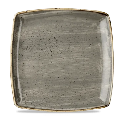 Peppercorn Grey Deep Square Plate