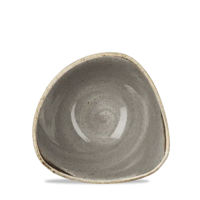 Peppercorn Grey Triangle Bowl 15-3cm