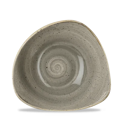 Peppercorn Grey Triangle Bowl 18-5cm