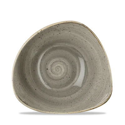 Peppercorn Grey Triangle Bowl 23-5cm