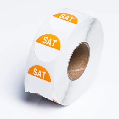 Saturday Round Daily Dot Label