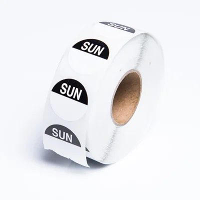 Sunday Round Daily Dot Label