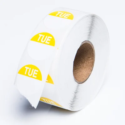 Tuesday Round Daily Dot Label