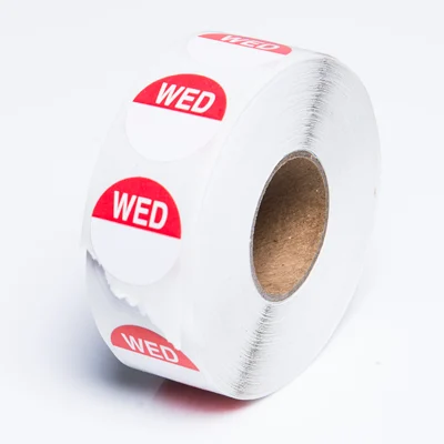 Wednesday Round Daily Dot Label