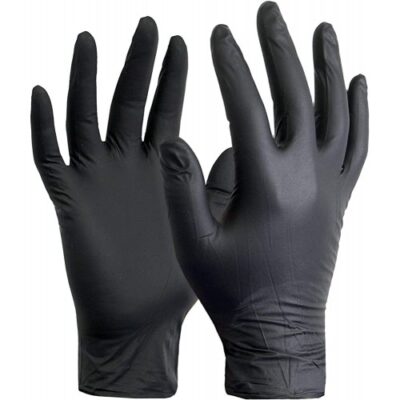 Black Nitrile Gloves Powder Free