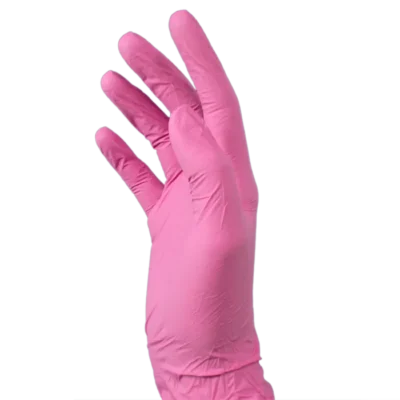 Blush Nitrile Gloves Powder Free