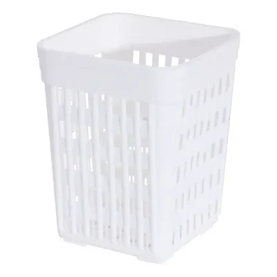 White Rectangular Cutlery Holder