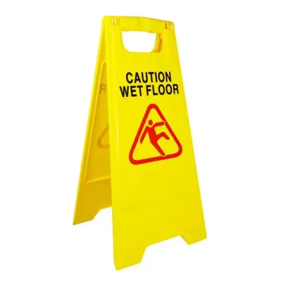 Yellow Caution Wet Floor Sign