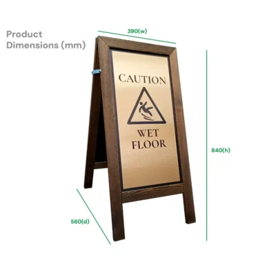 Wooden Wet Floor Sign