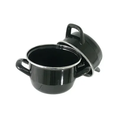 Black Enamel Mussels Pot 0-75L