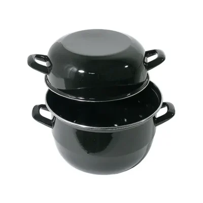 Black Enamel Mussels Pot 2-5L