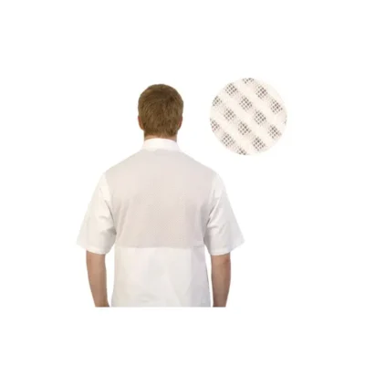 Chef's Cool Back Jacket White with mesh back panel