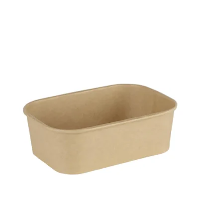 Rectangular Kraft Deli Bowl 650ml