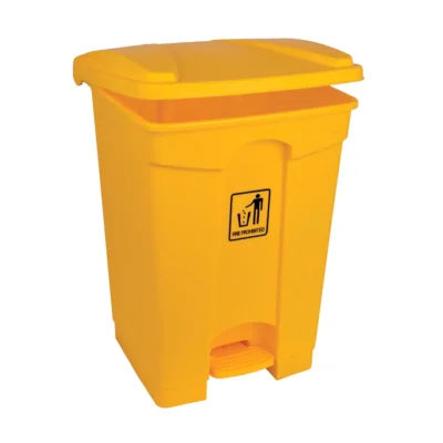 Yellow Step On Bin Polypropylene 45L