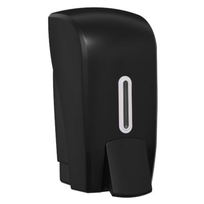 1 Litre Black Soap Dispenser Pearl Window Halo