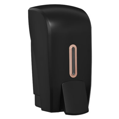 1 Litre Black Soap Dispenser Rose Gold Window Halo