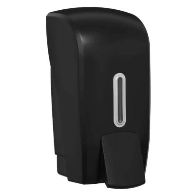 1 Litre Black Soap Dispenser Silver Window Halo