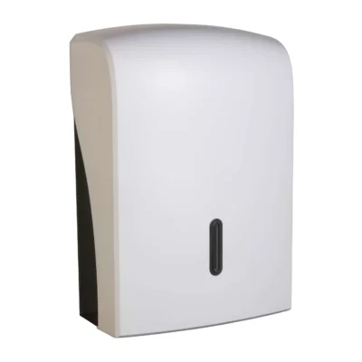 White Large Hand Towel Dispenser Graphite Halo