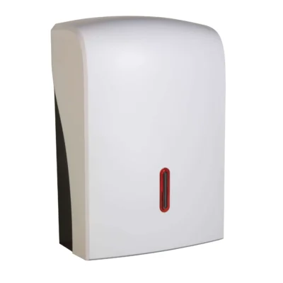 White Large Hand Towel Dispenser Ruby Halo
