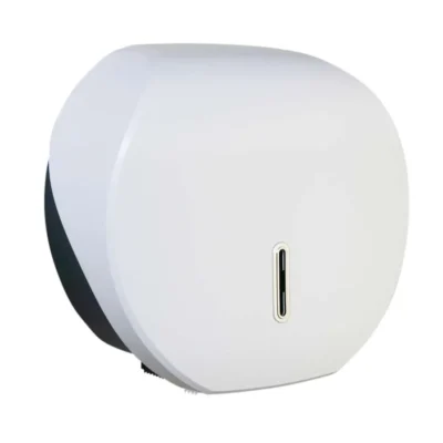 White Large Jumbo Dispenser Silver Window Halo