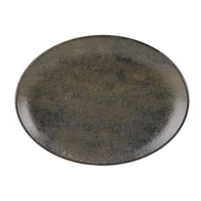 Ebony Oval Plate 36cm