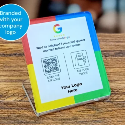 Google Review Counter Top NFC Stand