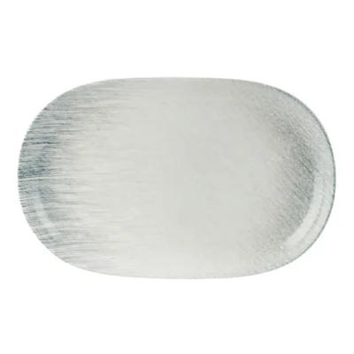 Linear Oval Platter 33 x 21cm Overhead view