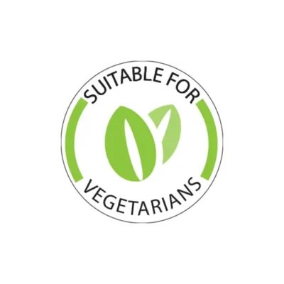 Suitable for vegetarians label