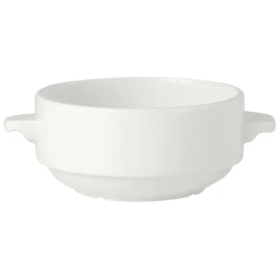 Steelite Simplicity White Lugged Stacking Soup Cup 28.5cl (10oz)
