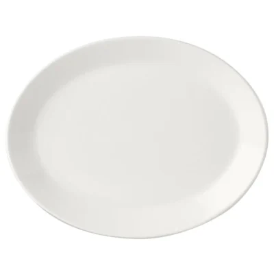 Simplicity White Oval Plate 8 Inch