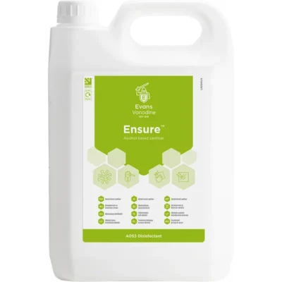Evans Ensure Unperfumed Alcohol Sanitiser 5 Litre