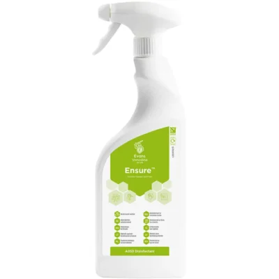 Evans Ensure Unperfumed Alcohol Sanitiser 6x750ml Triggers