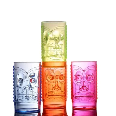 Polycarbonate Elite Mixed Neon 14oz Tiki Totem