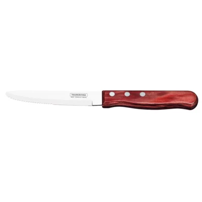Tramontina Jumbo Steak Knife Round Tip Polywood Red
