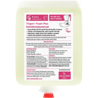 Y0256 Evans Trigon Hand Wash 1 Litre