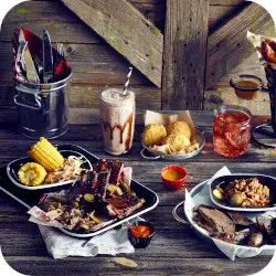 Black Enamel Serving Trays