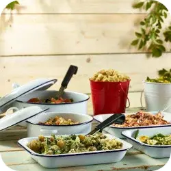 White Enamelware